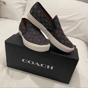 Coach Slip On Sneakers BNNW C115 Signature